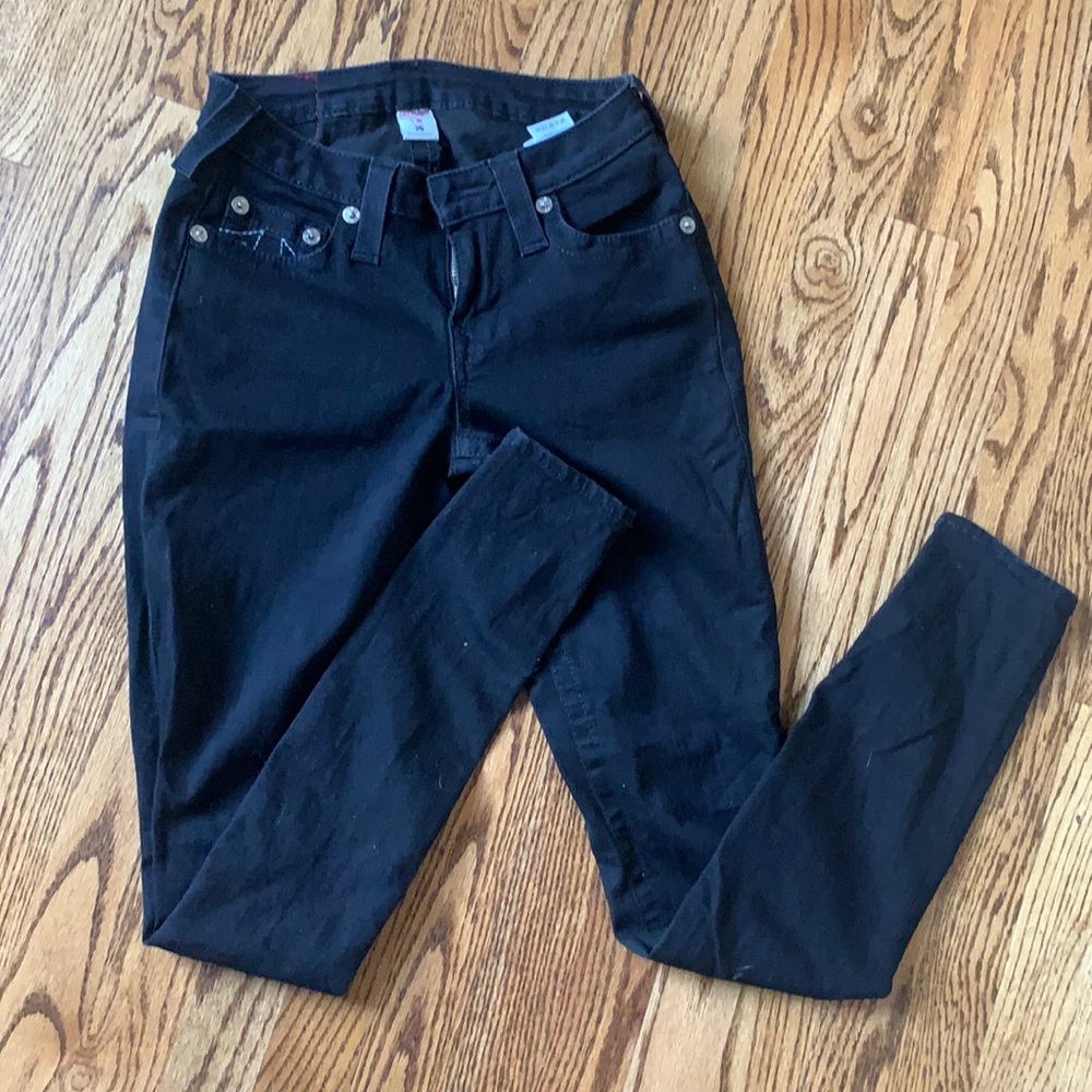 True religion black jeans size 25